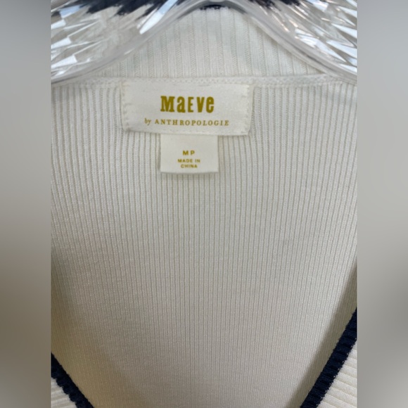 Maeve Cream Button-Up Cardigan size mp - Picture 6 of 7